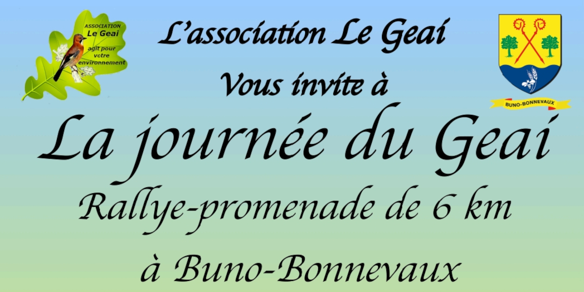 Journée du Geai le 8 juin 2024 à Buno-Bonnevaux