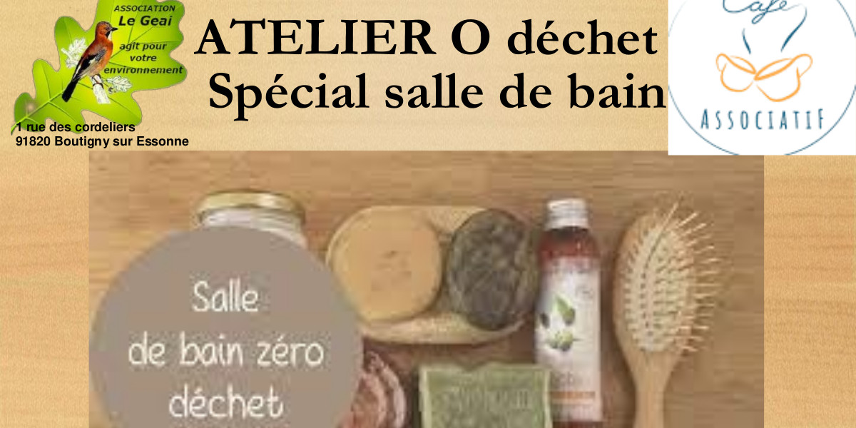 Atelier zéro déchets spécial salle de bains le vendredi 27 septembre 2024 à 20h au café associatif du P'tit Cerny.